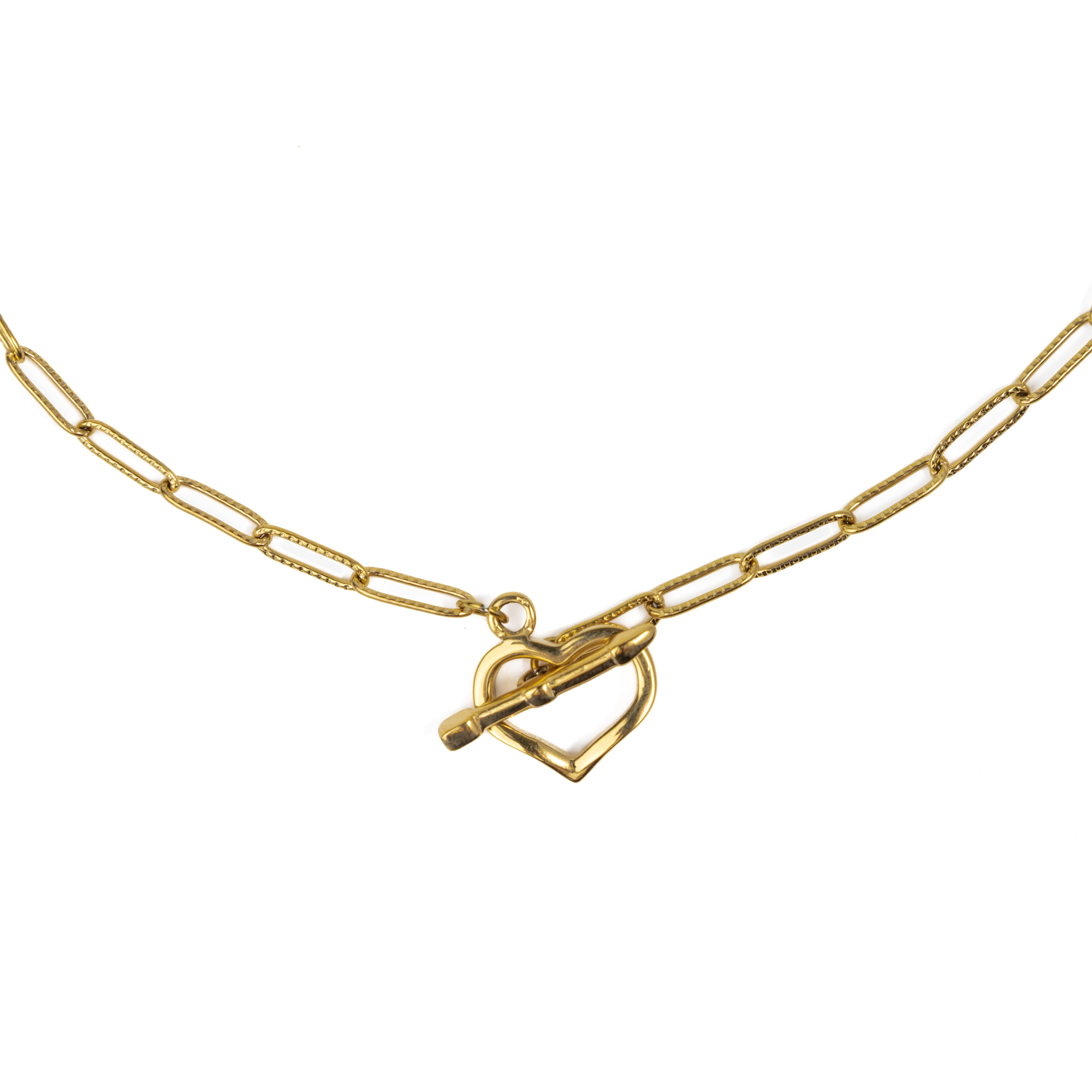 Waterproof Gold Heart Lock Pendant