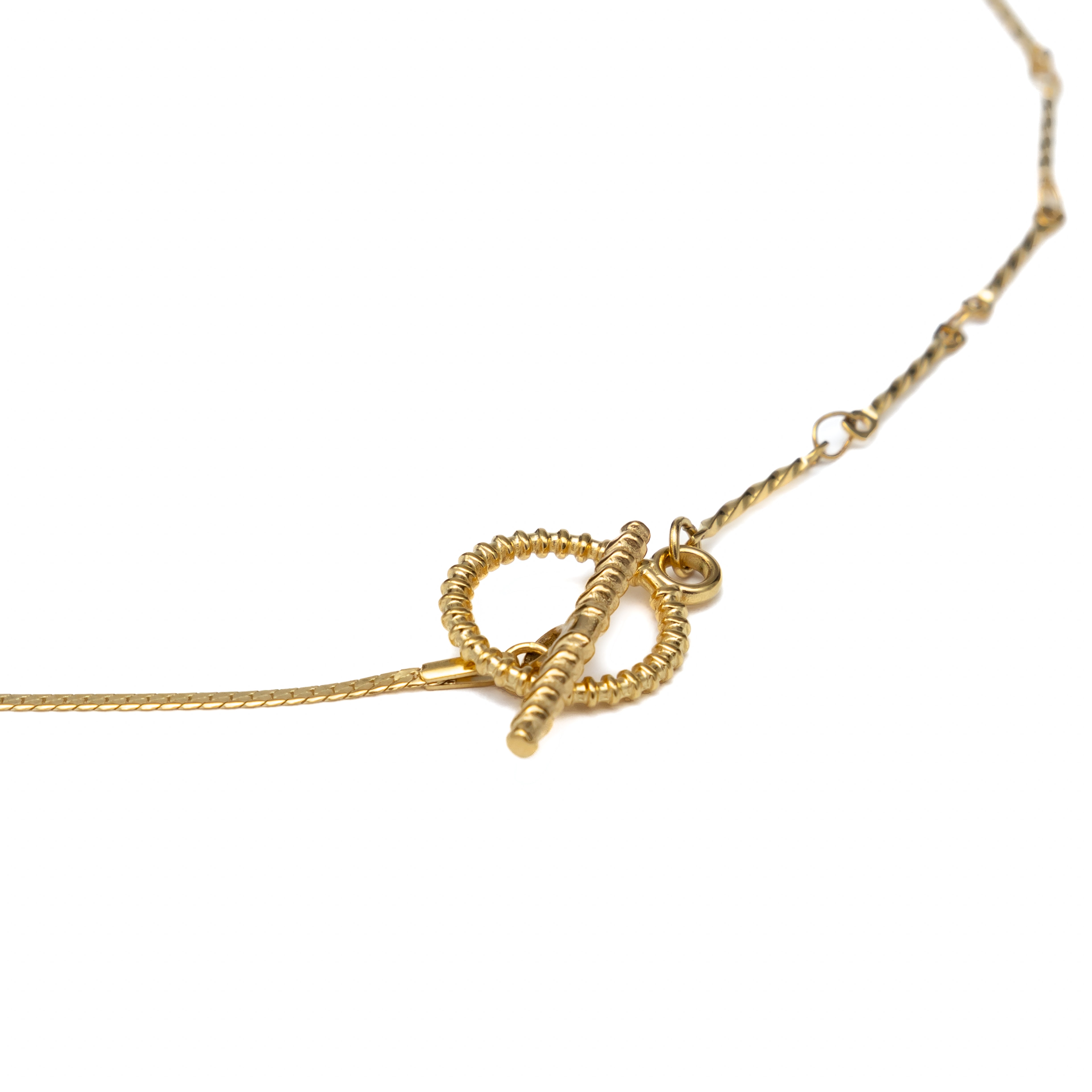 Waterproof Gold Dainty Circle Pendant