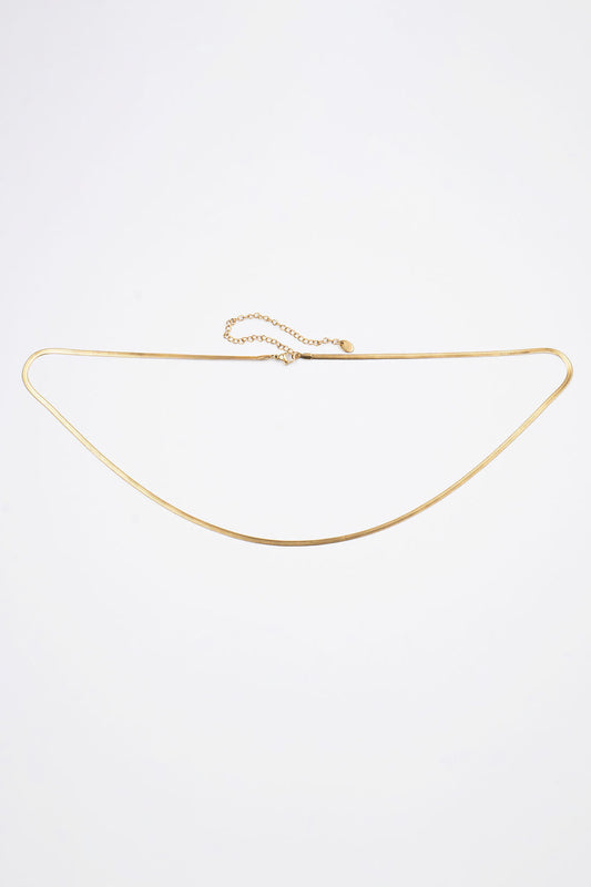 Waterproof Herringbone Belly Chain