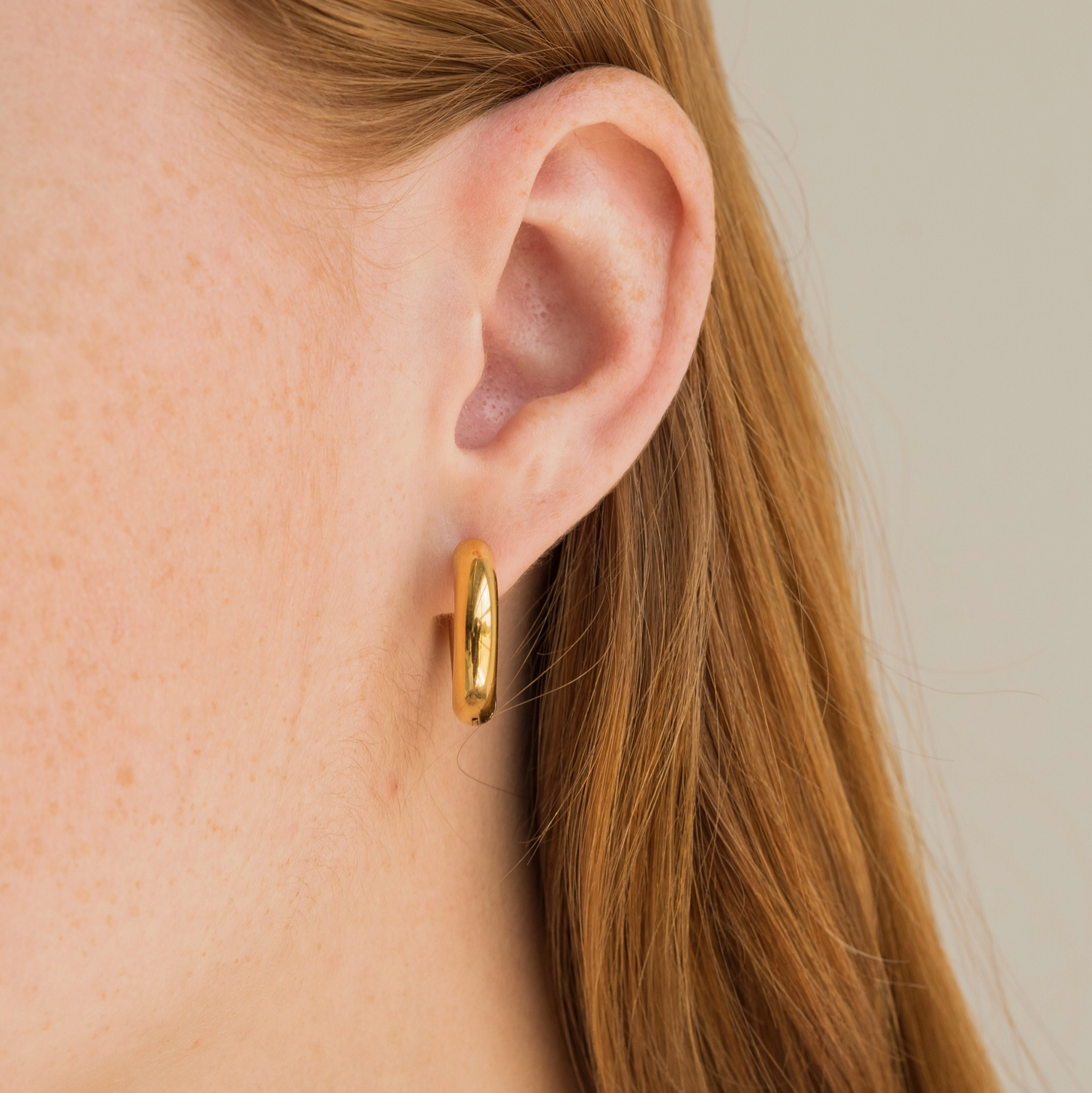 Waterproof 12mm Chunky Gold Hoops