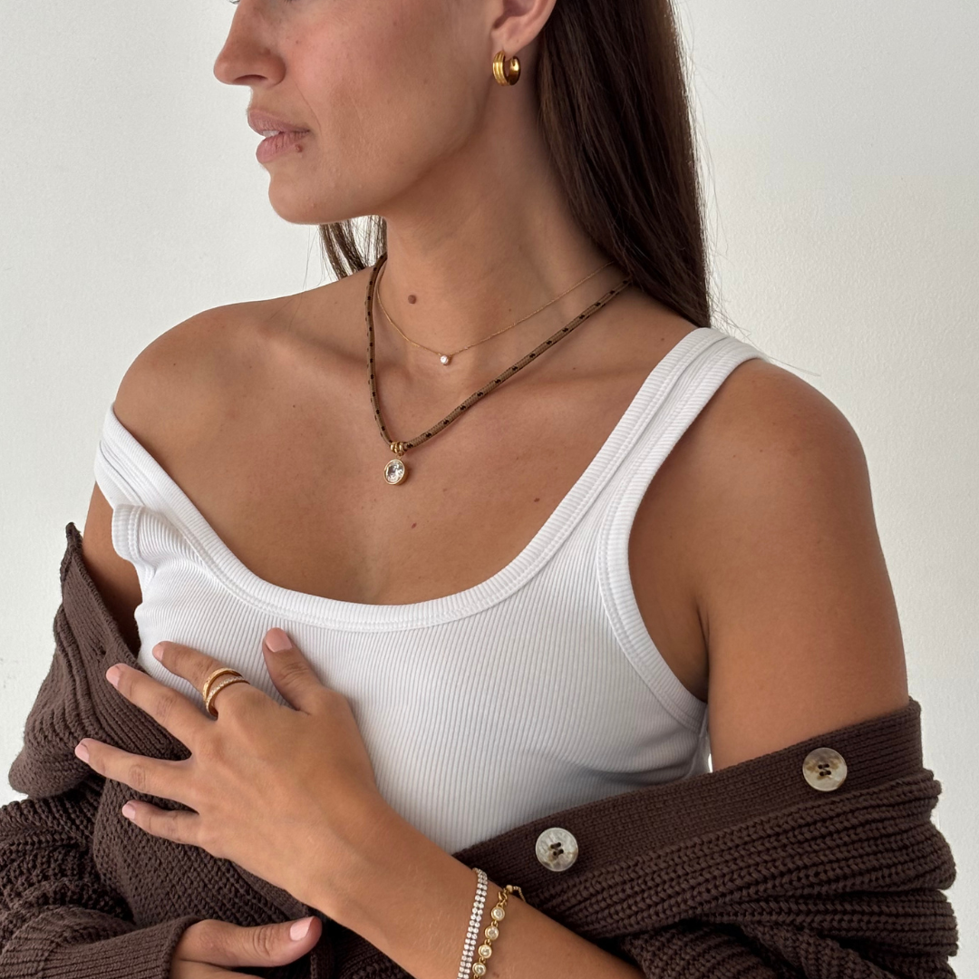 Paracord Necklace Brown