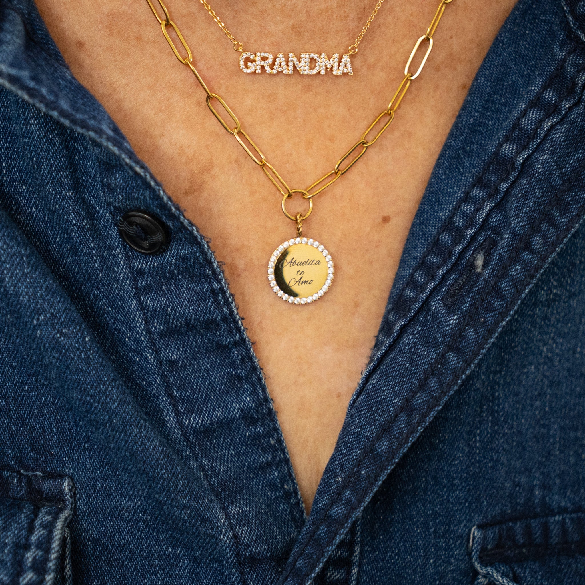 18K Gold Grandma Necklace