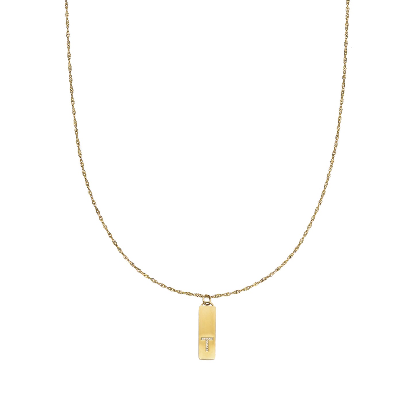 Initial Bar Necklace Set x 16