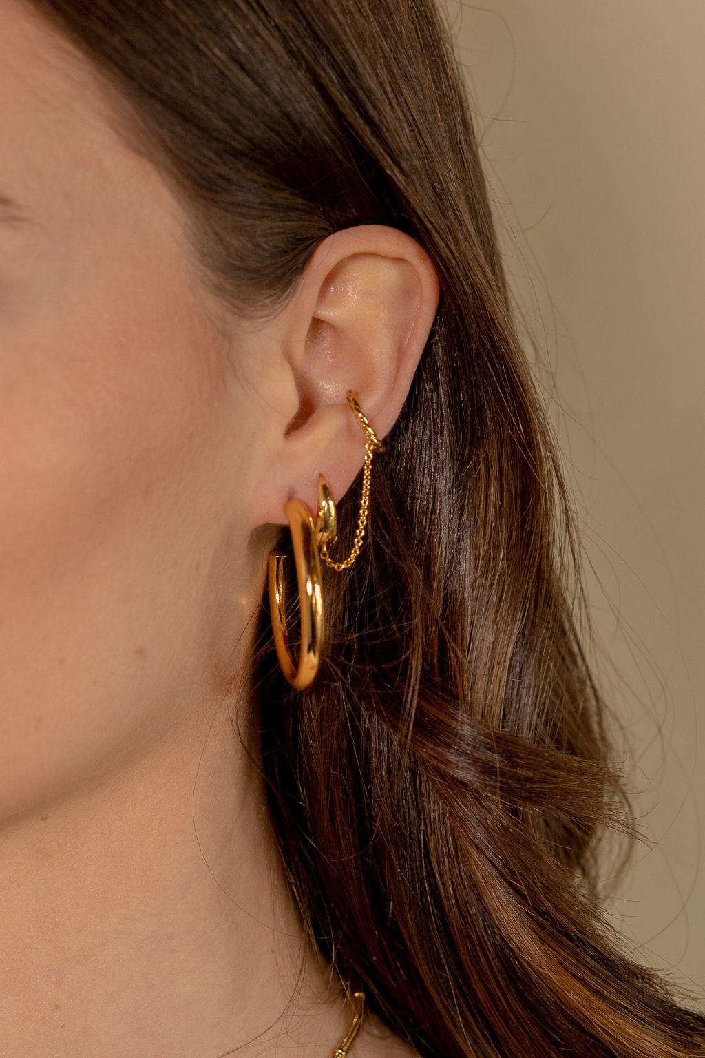 Zenith + Twisted ear cuff Single