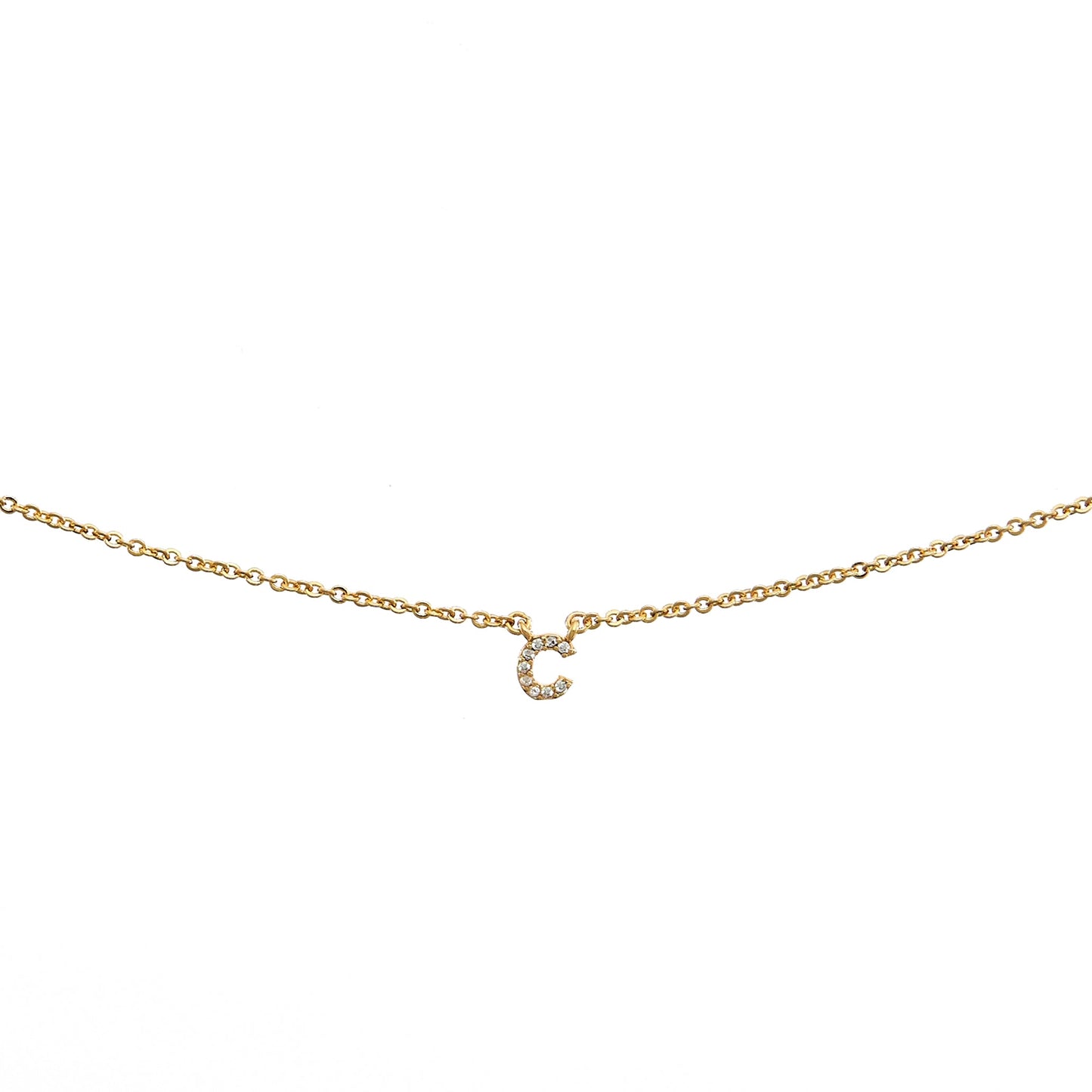 Shiny Initial Necklace