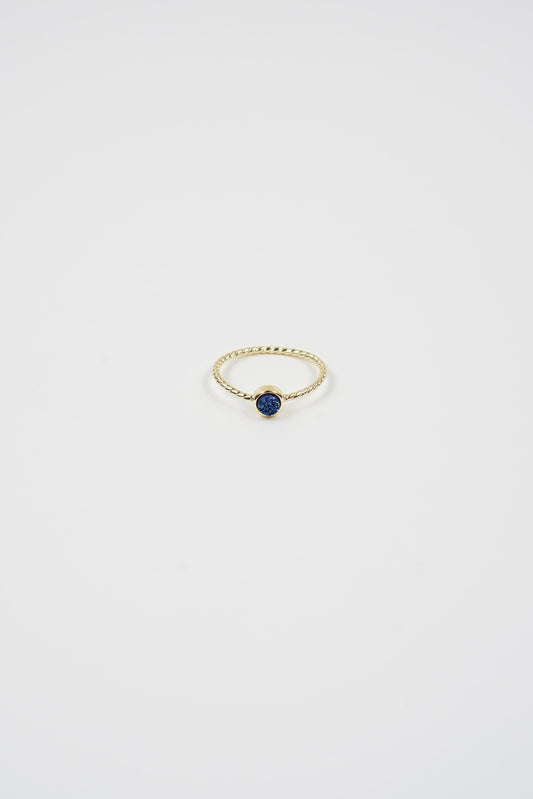 Druzy Ring Blue