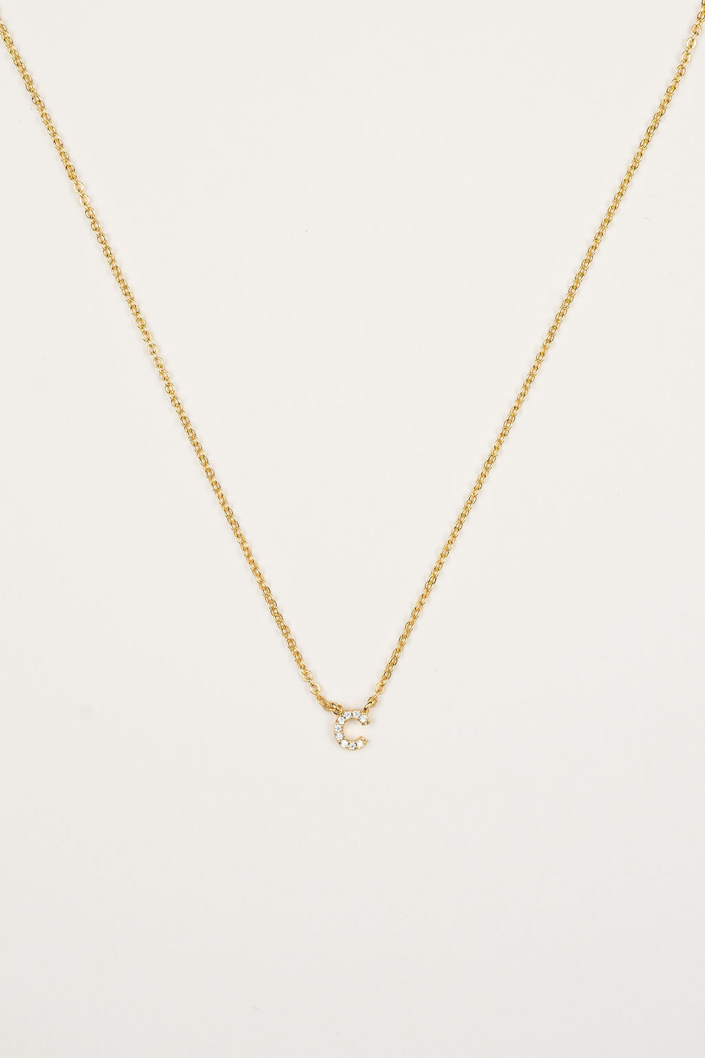 Shiny Initial Necklace