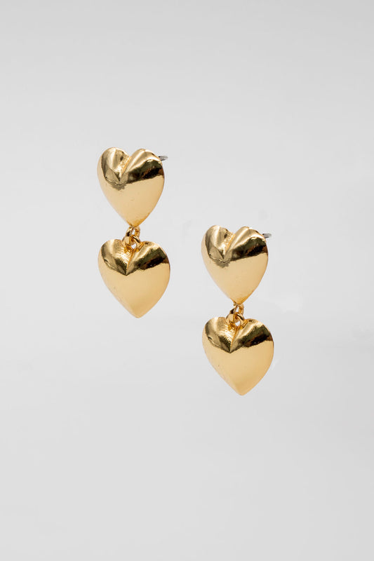 Double Hearts Earrings