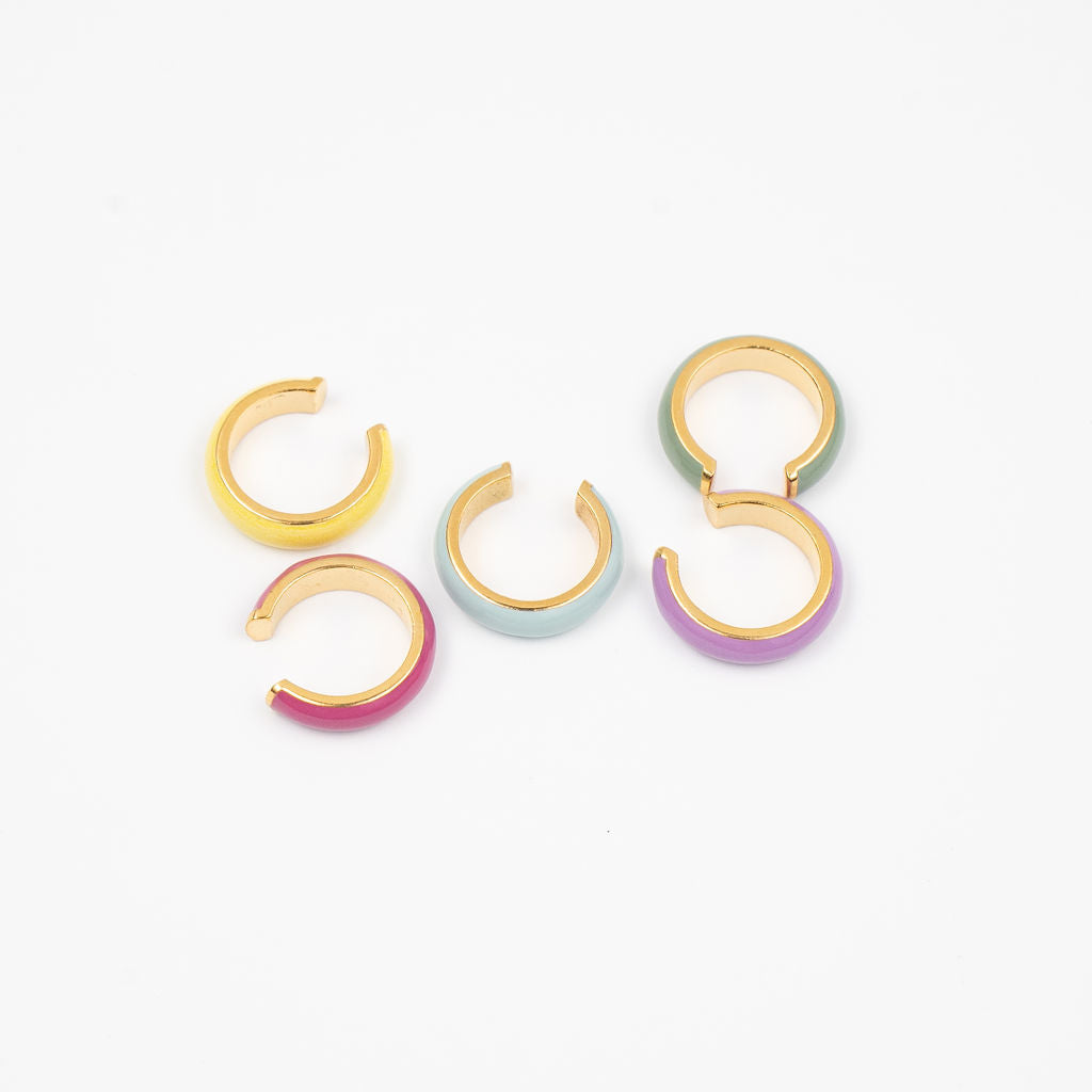 Colored Ear Cuff Green
