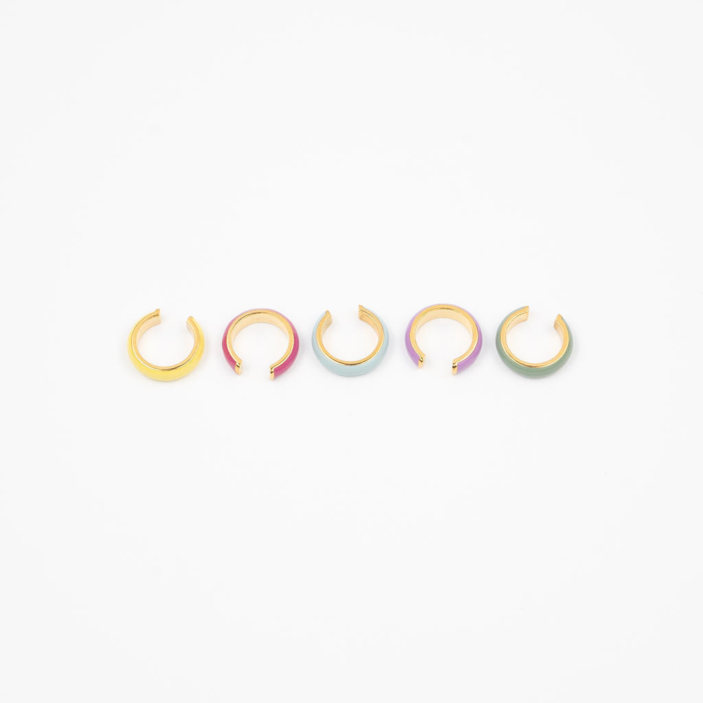 Colored Ear Cuff Green