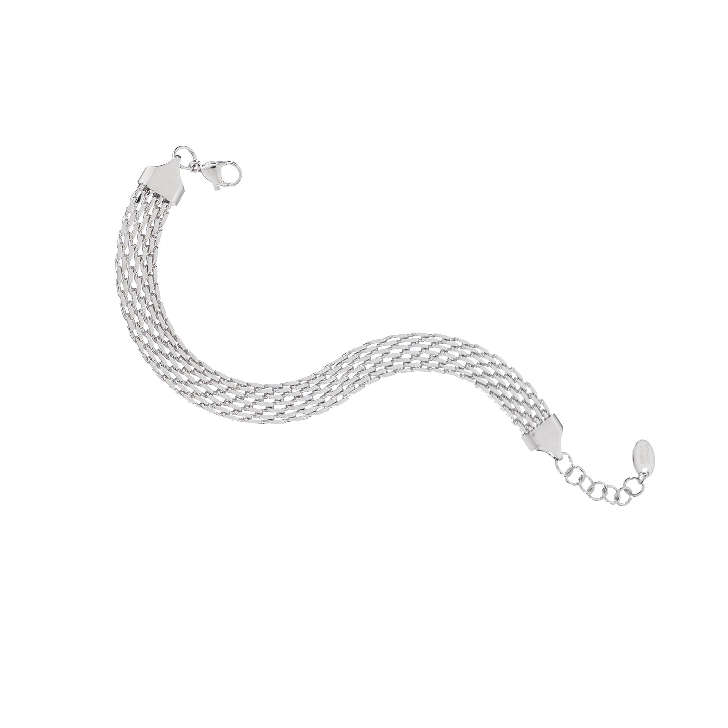 Silver Braided Band Bracelet