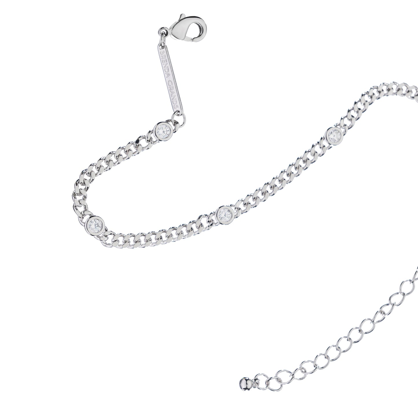 Silver CZ Dainty Bracelet