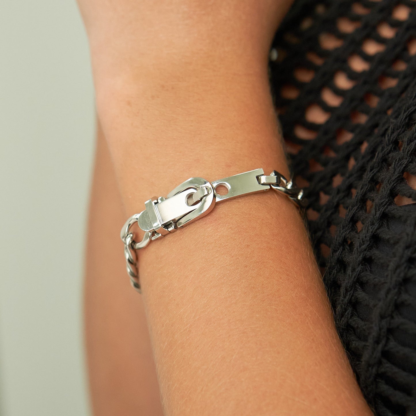 Silver Belt Bracelet